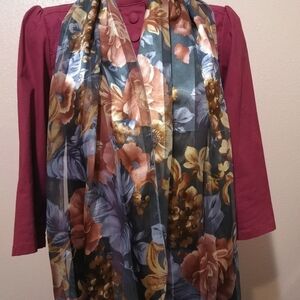 Women's Floral Print Scarf